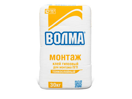 Клей "Волма-монтаж" Мороз.гипсовый 30кг Клей "Волма-монтаж" Мороз.гипсовый 30кг