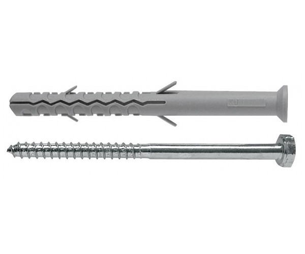 Дюбель KD 10х200 с шурупом , 1шт Дюбель KD 10х200 с шурупом , 1шт